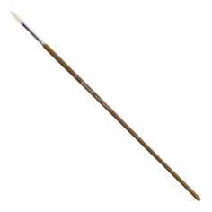 Кисть BRAUBERG Art Classic щетина №4 круглая, длинная ручка коричневый