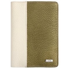 Обложка для паспорта Esse Page 77078 / 77077, бежевый/зеленый
