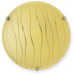 Настенно-потолочный светильник Toplight Xithi TL9291Y-02YE, E27, 120 Вт, кол-во ламп: 2 шт., цвет арматуры: серебристый, цвет плафона: желтый