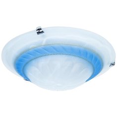 Настенно-потолочный светильник Toplight Clare TL9101Y-02BL, E27, 120 Вт, кол-во ламп: 2 шт., цвет арматуры: серебристый, цвет плафона: голубой