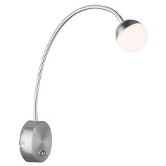 Бра светодиодное Globo Lighting Roslin 24134W, 5 Вт, цвет арматуры: никель, цвет плафона: белый