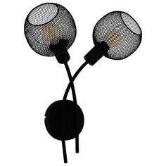 Настенный светильник Eglo Wrington 43375, E14, 80 Вт, кол-во ламп: 2 шт., цвет арматуры: черный, цвет плафона: черный