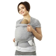 Mums Era Слинг-шарф Mums Era трикотаж Сильвер серый меланж