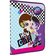 Папка для труда Littlest Pet Shop LPDB- US1- PTRA4 на молнии, формат А4, для девочек. Seventeen