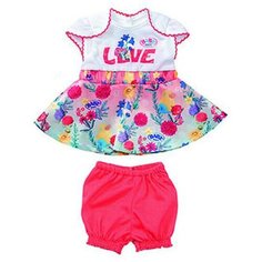 Zapf Creation Baby born Цветочные платья с шортиками 826-973 с надписью Love
