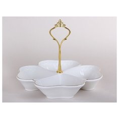 Менажница 19см Снежная королева LTBH- P1619- A Коралл