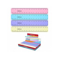 Линейка пластиковая ErichKrause Pastel, 20см, ассорти из 4 цветов, в коробке- дисплее 49547