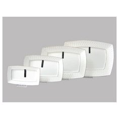 Блюдо прямоуг.18см "Снежная королева" CS705718- A Коралл