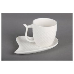 Набор чашек с блюдцем 1/6 12пр в под. кор.4177 Коралл