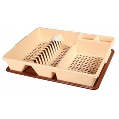 Сушилка д/посуды одноярусная 38*46,5см цв. в ассортим. 027 Elfplast