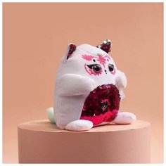 Мягкая игрушка Milo toys с пайетками, "Котик