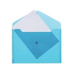 Папка- конверт на кнопке de VENTE А4, 180мкм, п/пр синяя 3071407