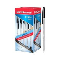 Ручка шариковая ErichKrause R-301 Classic Stick 1.0, цвет чернил черный (в коробке по 50шт 43185