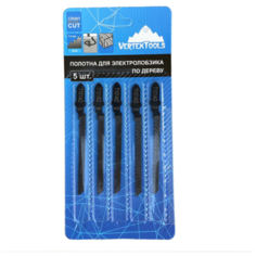 Пилки для электролобзика VertexTools T101AO 5шт (полотна) по дереву