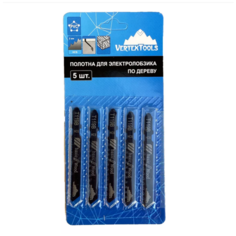 Пилки для электролобзика VertexTools T119B 5шт (полотна) по дереву