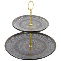 Блюдо- этажерка, фруктовница 2- х ярусная Чайхана, 25см Nouvelle, 1120090