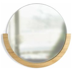 Настенное зеркало mira d82 натуральное дерево, Umbra, 1015472-390 1015472-390