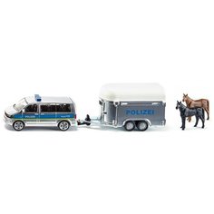 Микроавтобус Siku с прицепом для лошадей (2310) 1:55, серебристый