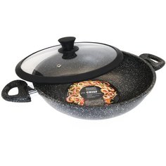 Сотейник ВОК 28см PANAIRO "Chief induction" c крышкой и ручками soft- touch, индукция