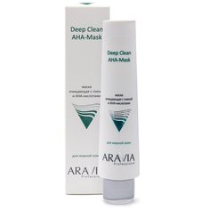 Aravia Маска очищающая для лица с глиной и АНА- кислотами 100 мл
