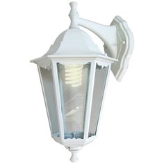 Feron Светильник садово-парковый Feron 6102 шестигранный на стену вниз 60W E27 230V, белый 11053