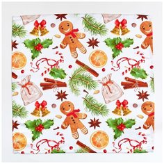 Набор салфеток; Рождественский сюрприз; Размер: 40 х 40 (2 шт) Сирень