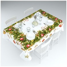 Скатерть; Двенадцать месяцев; Размер: 145 х 220 Сирень