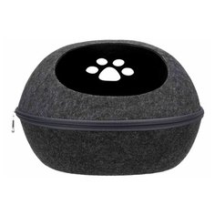 Лежак- пещера Liva, фетр, 40 х 24 х 47 cм, антрацит, Trixie (товары для животных, 36319)