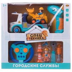 Машинка- конструктор на радиоуправлении Abtoys Cпецтехника серия Городские службы Автовоз и трактор,