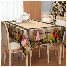 Скатерть; СКГБ-18687; Размер: 145 х 120 Сирень