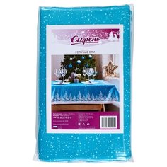 Скатерть Сирень Голубые ели, 140х120 см, мультиколор