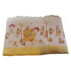 Осьминожка Бортик в кроватку высокий бежевый