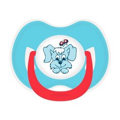 Соска-пустышка "Веселые животные", 0+ мес., латекс, симметричный сосок, кольцо MSH-3 Lubby