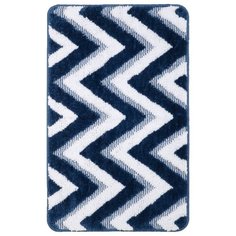 Коврик для ванной Fixsen River темно- синий 50х80 см. ( FX-5004M)