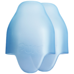 Силиконовая защитная крышка для бутылочки Pura Kiki 2 шт. голубой