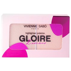 Vivienne Sabo Палетка хайлайтеров мини Gloire damour, 02, персиковый