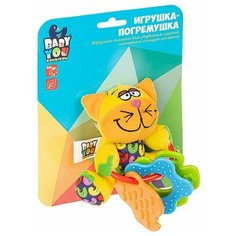 Игр. разв. мяг погремушка 10 см 2 вида: кот, слон, Bondibon, CRD 19х15 см арт. TE9778-11