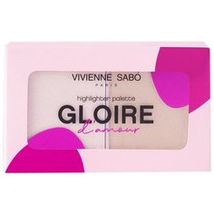 Vivienne Sabo Палетка хайлайтеров мини Gloire damour, 01, светло-розовый
