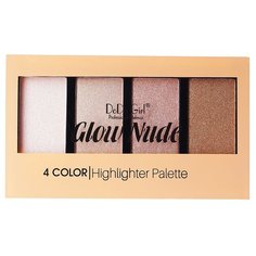 DoDo Girl Палетка хайлайтеров для лица Glow Nude, 02