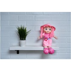 Мягкая игрушка Кукла мягкая "Даша", Таша Тойс, 31 см Розовая Tasha Toys