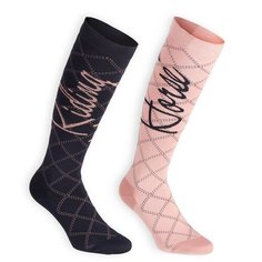 Носки Decathlon размер 35/38, розовый/асфальтово-синий