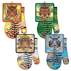 Прихватка С рукавицей "АУФ тигр" "мультидом" HN88-393