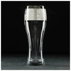 Бокал для пива 500 мл Jungle. с гравировкой и напылением. цвет серебро 7163753 Gid Glass