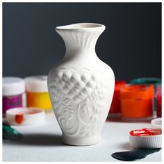 Керамика ручной работы Фигурка- раскраска "Вазончик", под роспись, 10,5 см