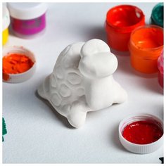 Керамика ручной работы Фигурка- раскраска "Черепашка", под роспись, 8,5 см