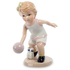 Статуэтка Девочка - Игра в боулинг Высота: 10,5 см Pavone
