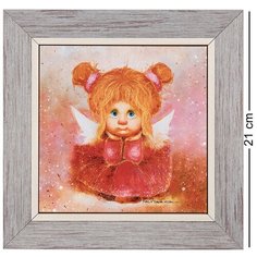 Панно керамическое Мечтательный ангел 21*21 см Artangels