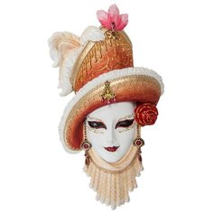 Венецианская маска Леди в шляпе Размер: 33*18,5*5 см Veronese