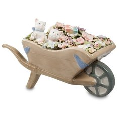 Музыкальная фигурка Тележка с цветами Длина: 22 см Pavone