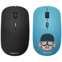 Беспроводная мышь Canyon CND-CMSW401MP Свинка-воин Blue USB